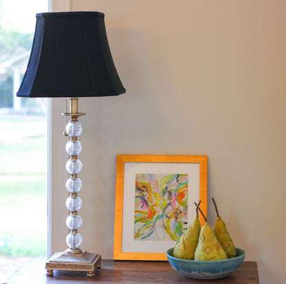 Black No Slub Innsbruck Square Lamp Shade