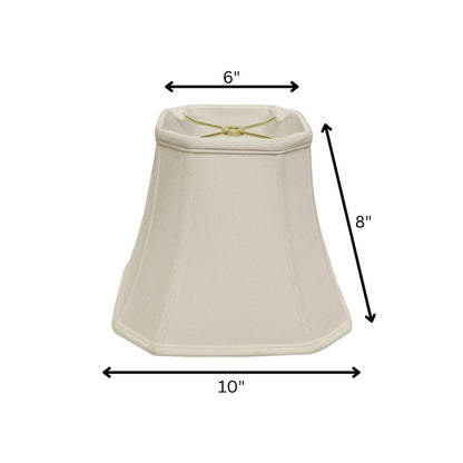 White Monay Shantung Silk Square Lamp Shade