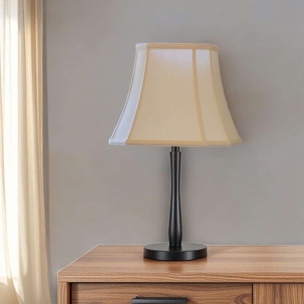 Ivory Monay Shantung Silk Square Lamp Shade