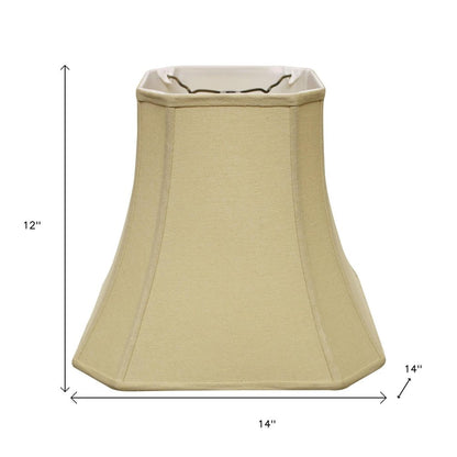 Tan Linen Square Lamp Shade