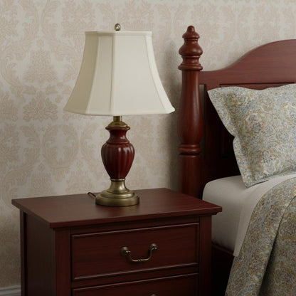 White Monay Shantung Silk Square Lamp Shade