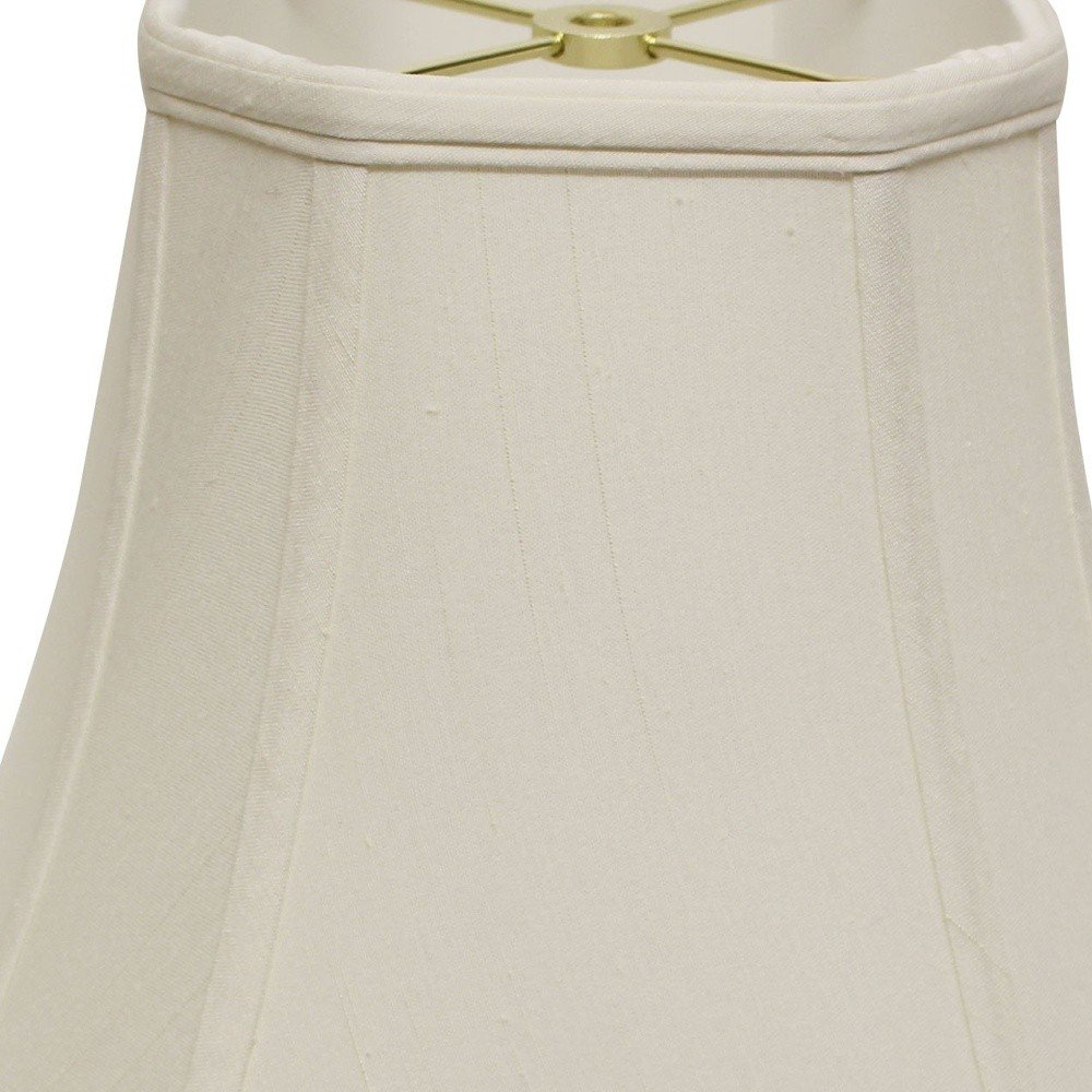 White Monay Shantung Silk Square Lamp Shade