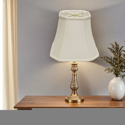 White Monay Shantung Silk Square Lamp Shade