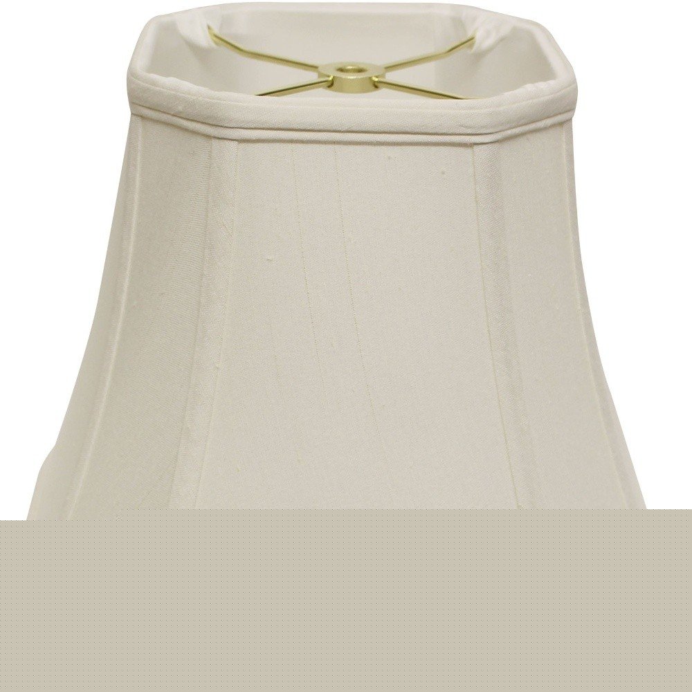 White Monay Shantung Silk Square Lamp Shade