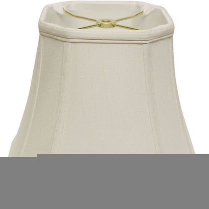 White Monay Shantung Silk Square Lamp Shade