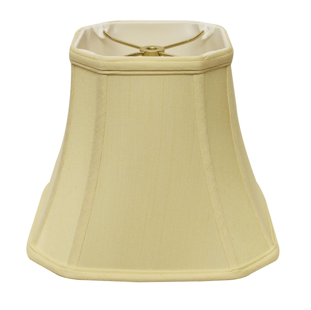 Antiqued White Monay Shantung Silk Square Lamp Shade