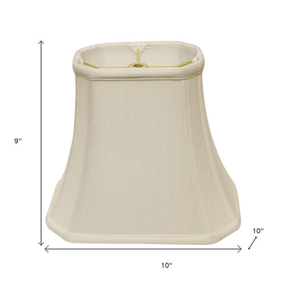 White Monay Shantung Silk Bell Lamp Shade
