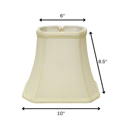 Ivory Monay Shantung Silk Bell Lamp Shade