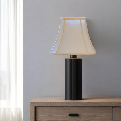 12" Ivory Slanted Rectangle Bell Monay Shantung Lampshade