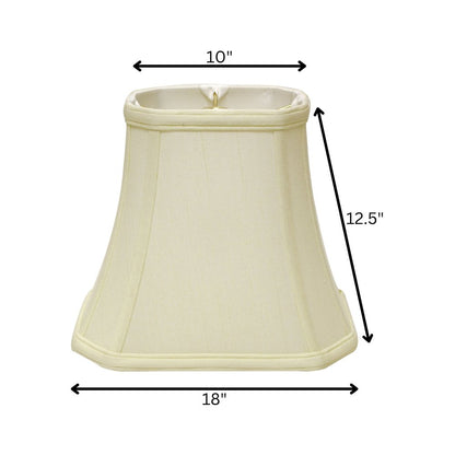 Ivory Monay Shantung Silk Bell Lamp Shade