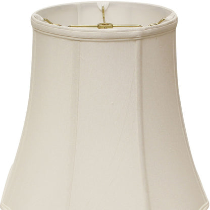 14" White Premium Octagon Monay Shantung Lampshade