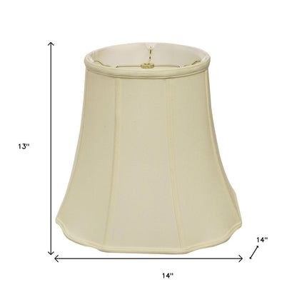 Ivory Monay Shantung Silk Bell Lamp Shade