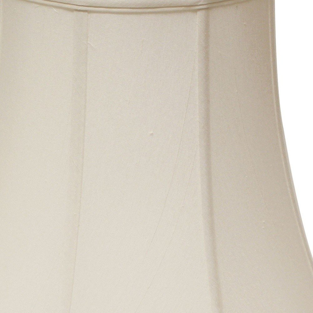 White Monay Shantung Silk Bell Lamp Shade