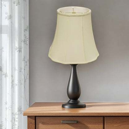 Ivory Monay Shantung Silk Bell Lamp Shade