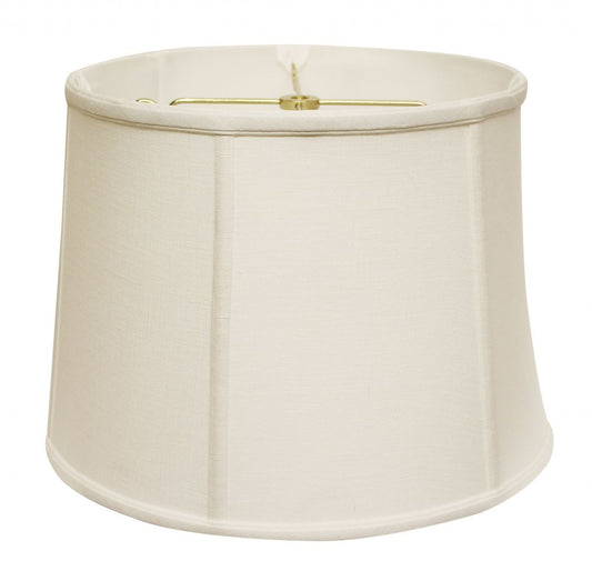 White Linen Drum Lamp Shade