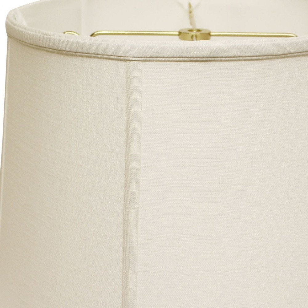 White Linen Drum Lamp Shade