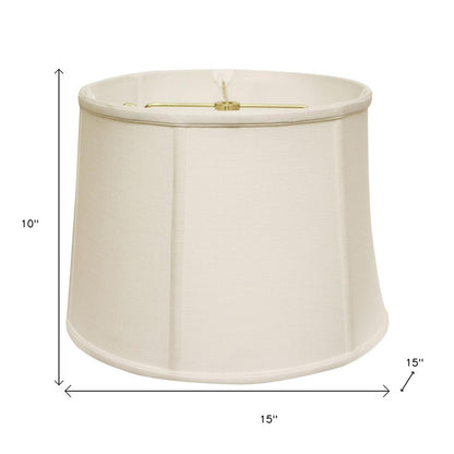 White Linen Drum Lamp Shade