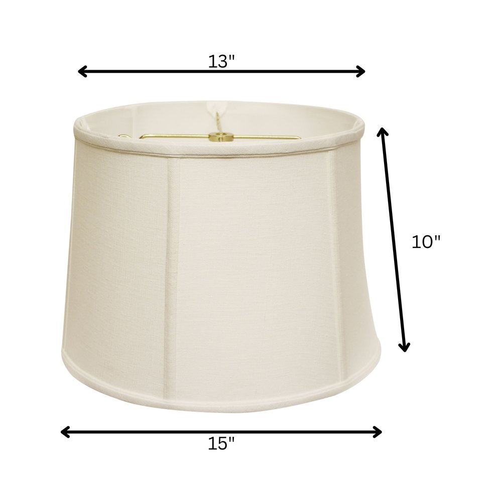 White Linen Drum Lamp Shade