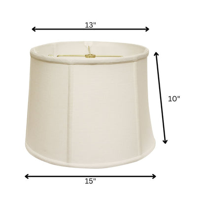 White Linen Drum Lamp Shade