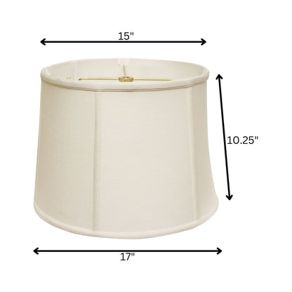 White Linen Drum Lamp Shade