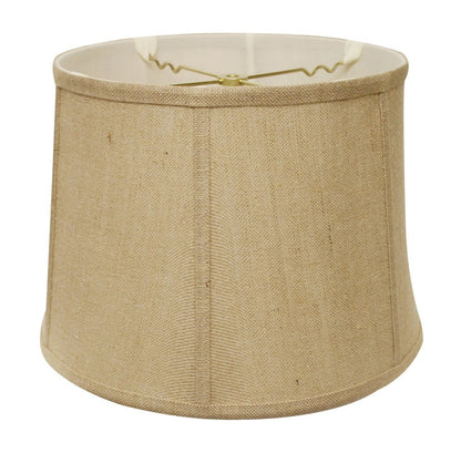 Gold Burlap Drum Lamp Shade