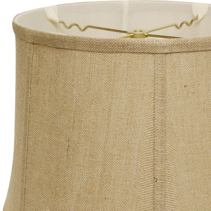 Gold Burlap Drum Lamp Shade