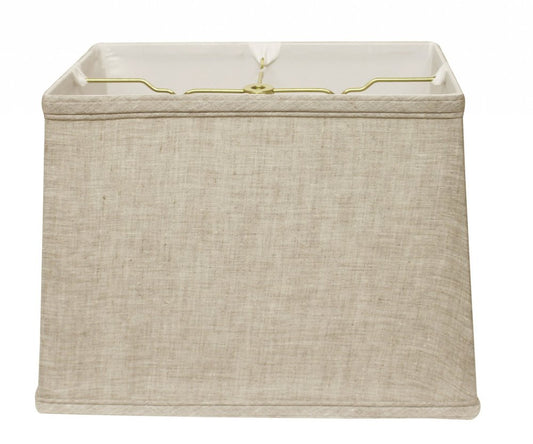 Cream Linen Print Lamp Shade