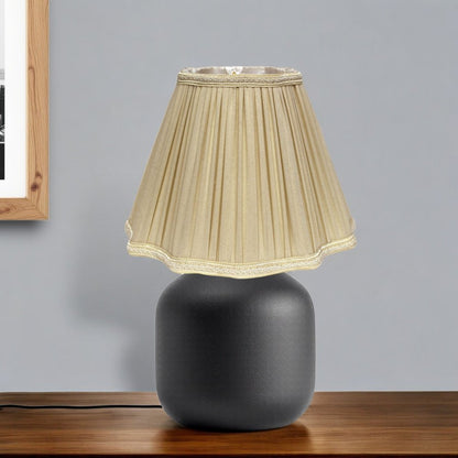 Taupe Shantung Silk Square Lamp Shade