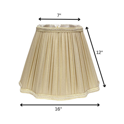 Taupe Shantung Silk Square Lamp Shade