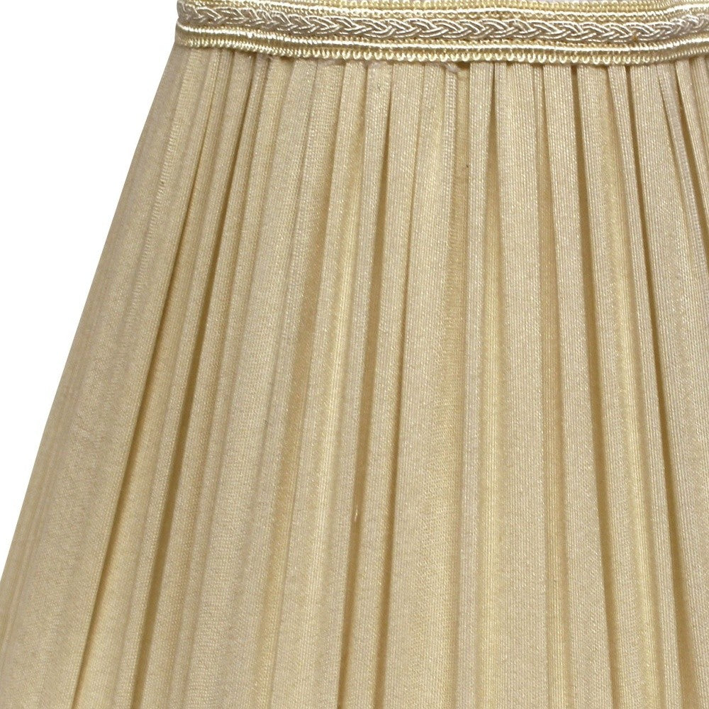 18" Pearl Grey Slanted Fancy Square Shantung Lampshade