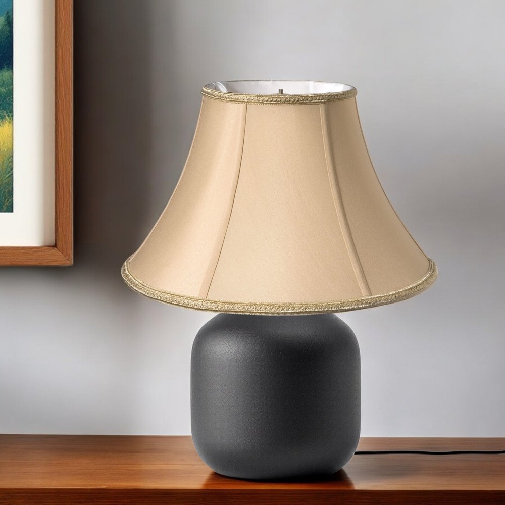 Gold Shantung Silk Bell Lamp Shade