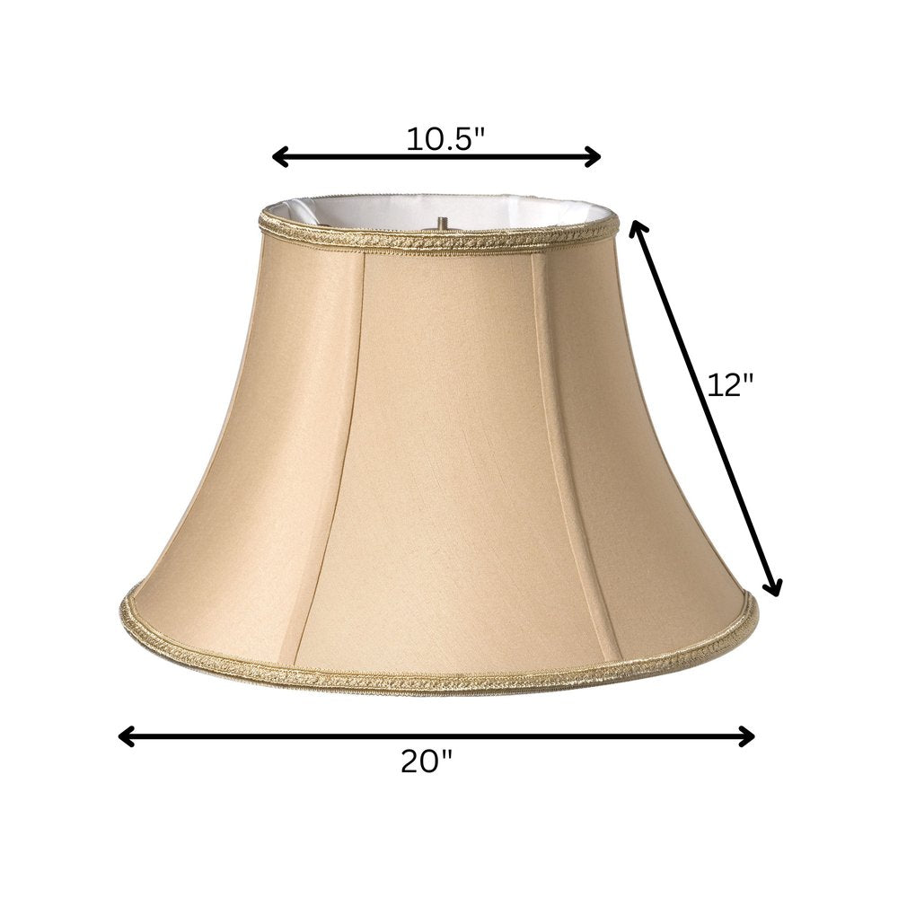 Gold Shantung Silk Bell Lamp Shade