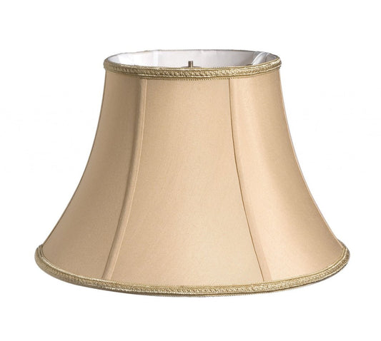 Gold Shantung Silk Bell Lamp Shade