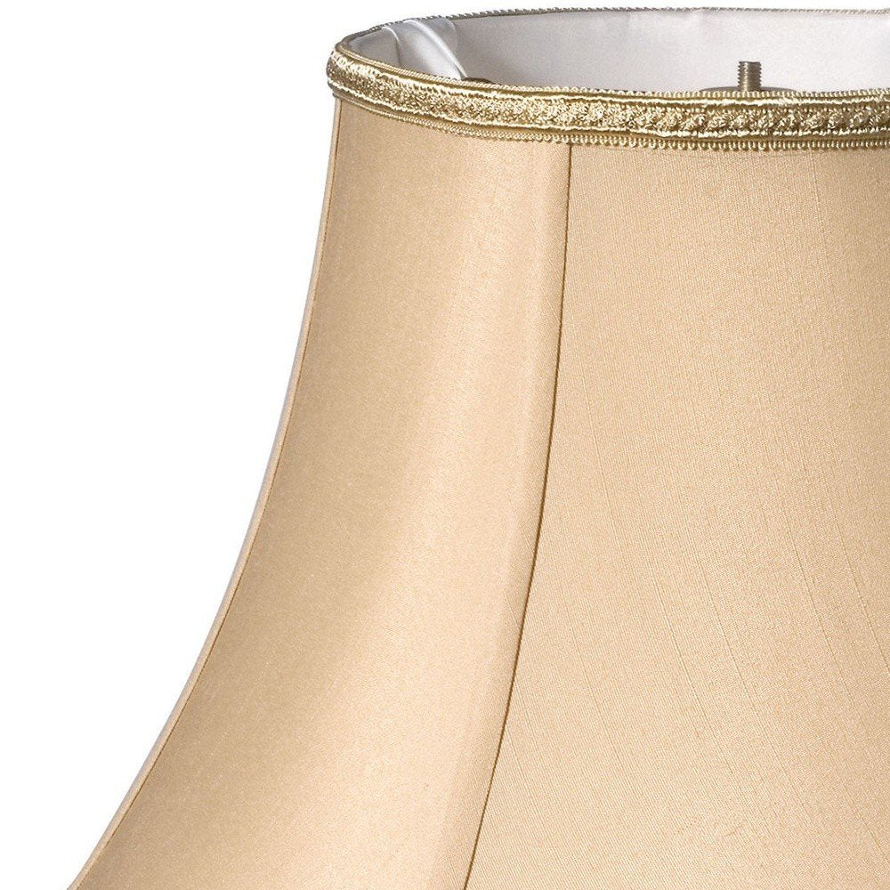 Gold Shantung Silk Bell Lamp Shade