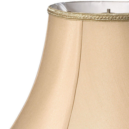 Gold Shantung Silk Bell Lamp Shade
