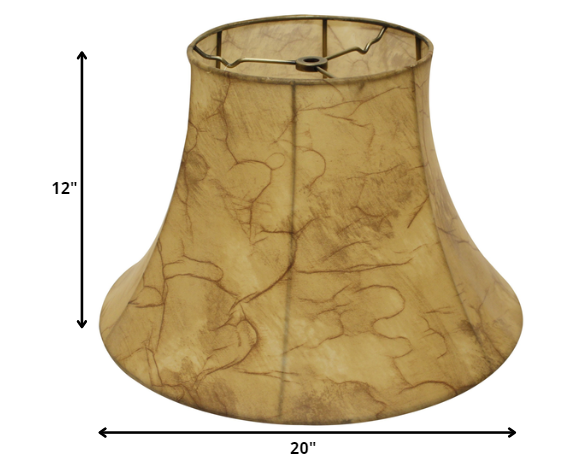 20" Antique Parchment Slanted Softback Lampshade
