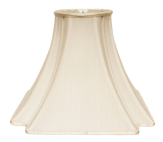 Ivory Shantung Silk Square Lamp Shade