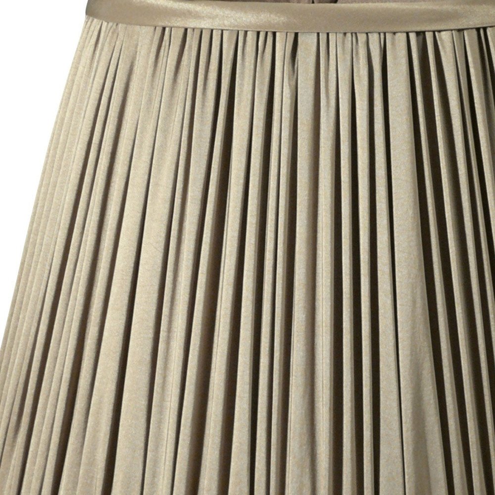 Ash Gray Taffeta Pleated Empire Lamp Shade