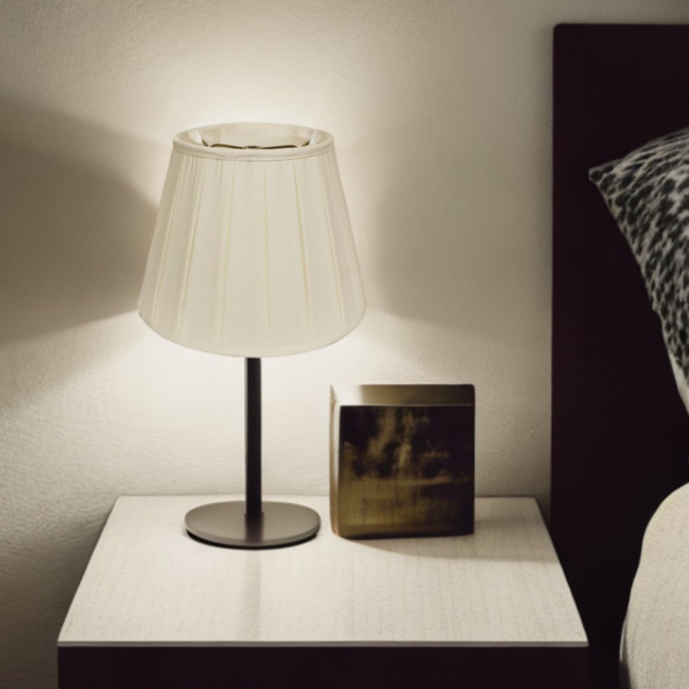 Ivory Shantung Silk Empire Lamp Shade