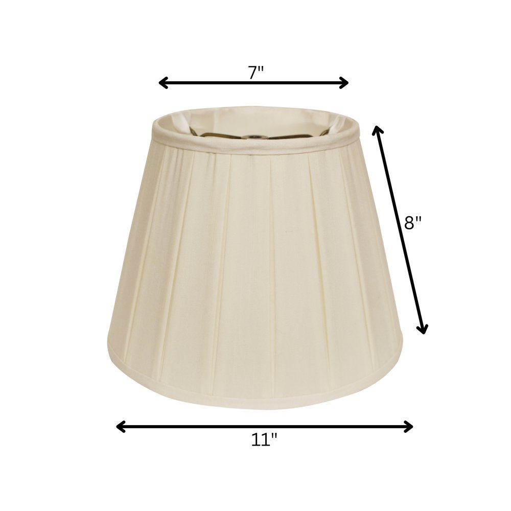 Ivory Shantung Silk Empire Lamp Shade