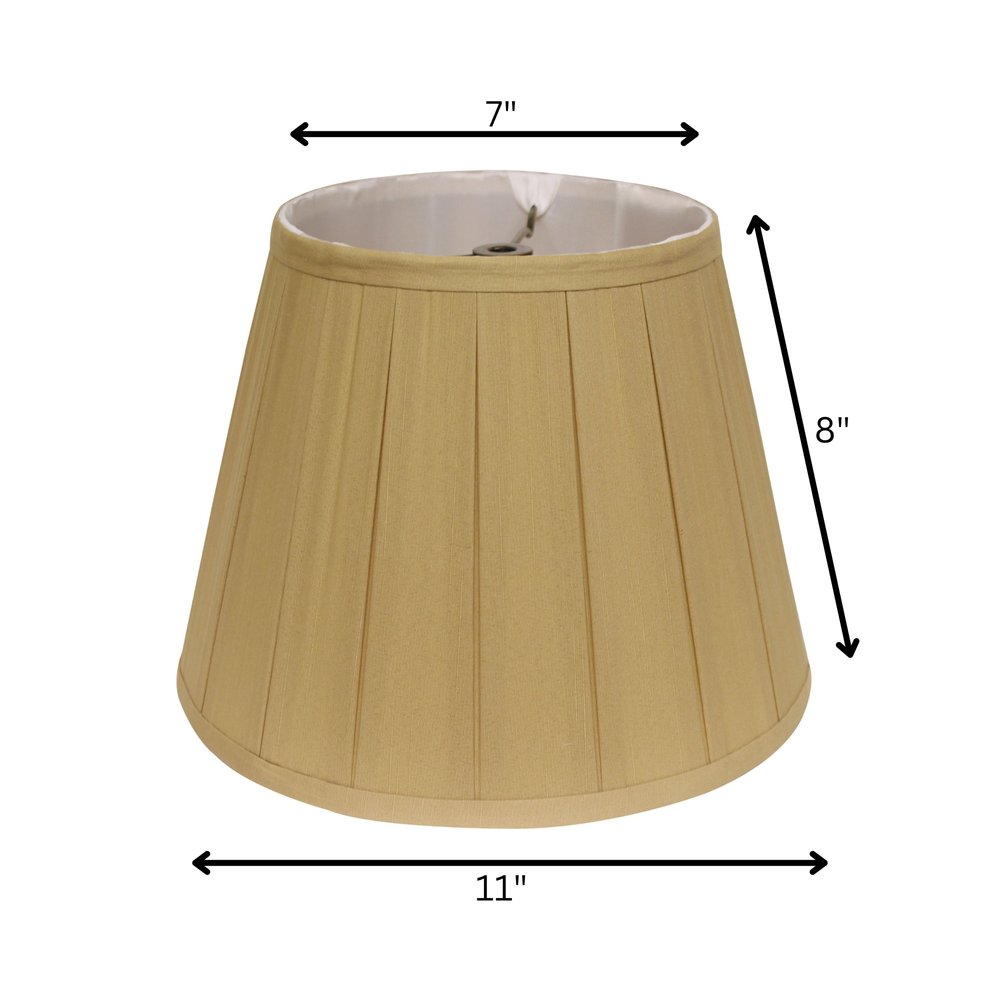 Camel Shantung Silk Empire Lamp Shade