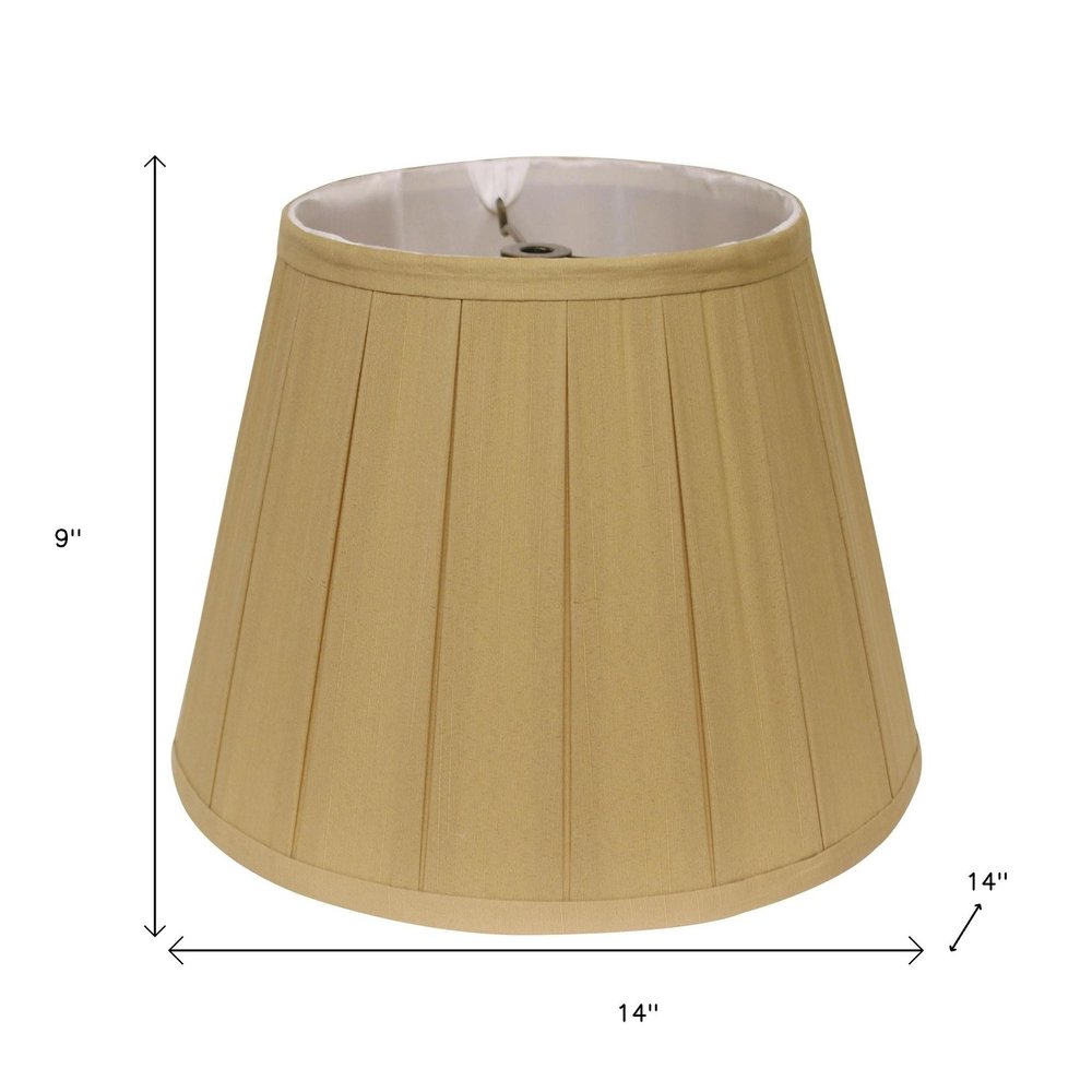 Camel Shantung Silk Empire Lamp Shade