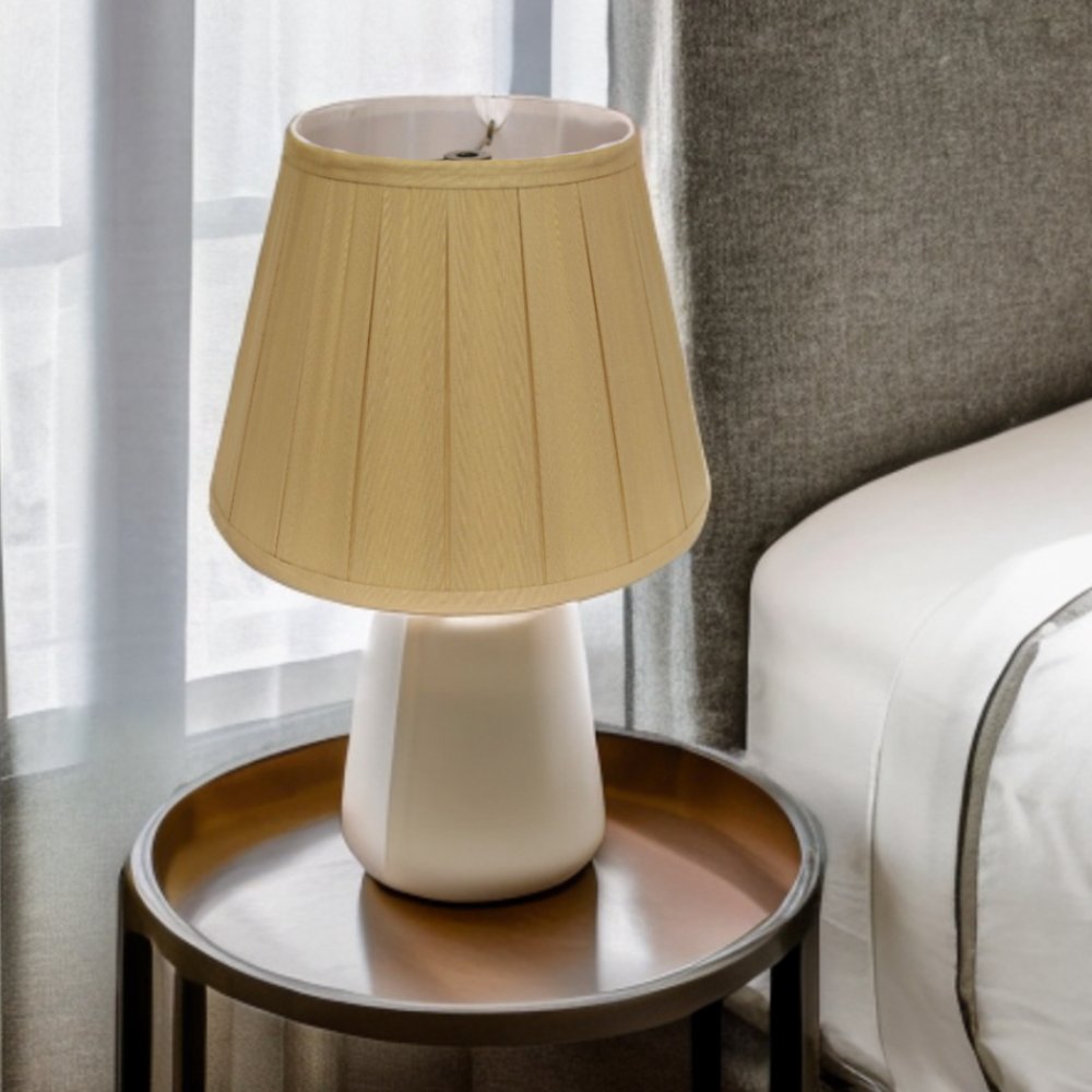 Camel Shantung Silk Empire Lamp Shade