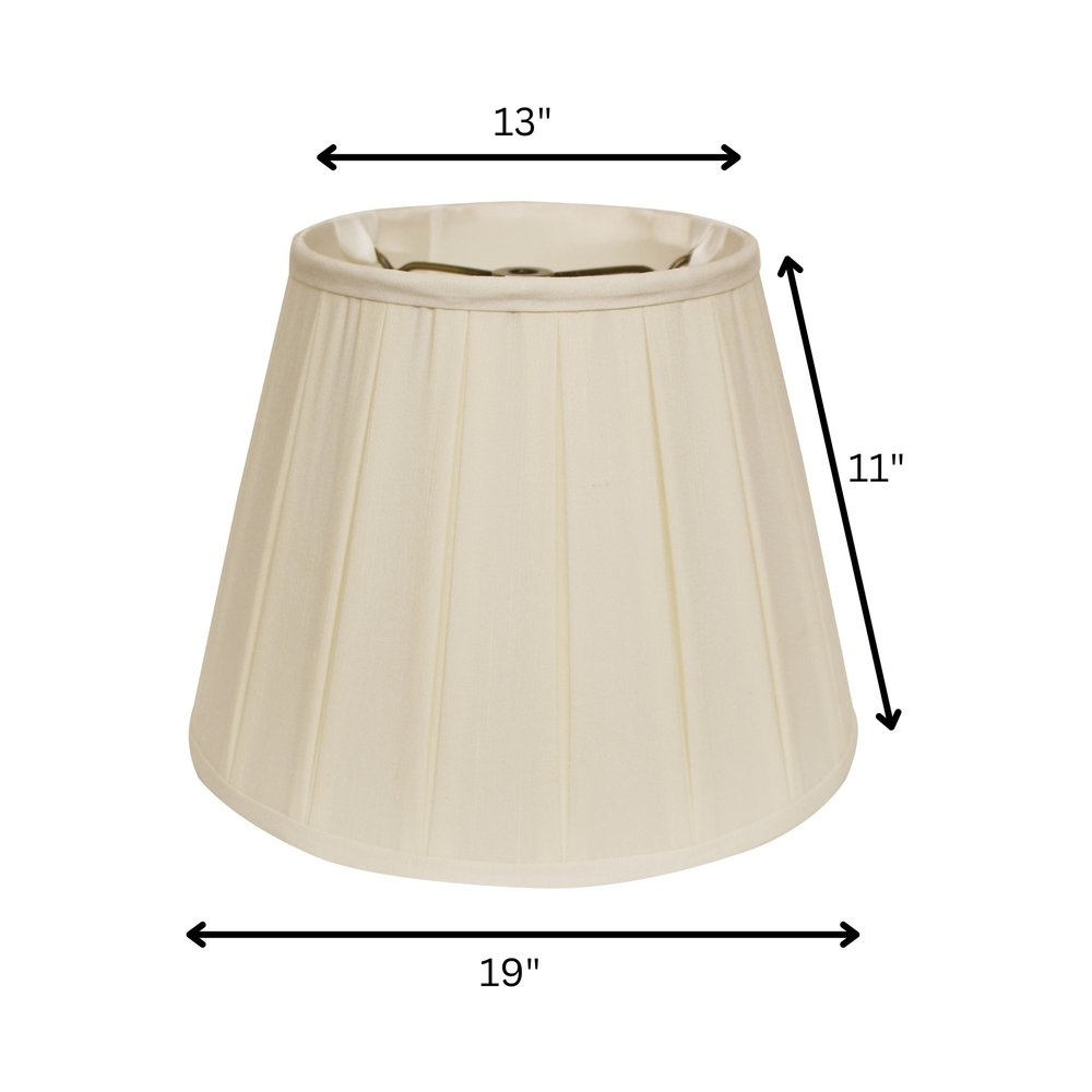 Ivory Shantung Silk Empire Lamp Shade