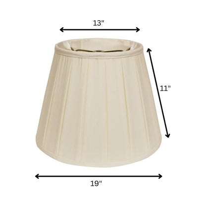 Ivory Shantung Silk Empire Lamp Shade
