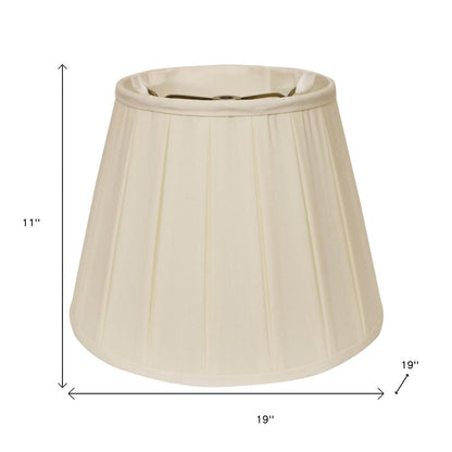 Ivory Shantung Silk Empire Lamp Shade