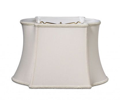Cream Shantung Silk Oval Lamp Shade