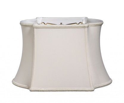 Cream Shantung Silk Oval Lamp Shade