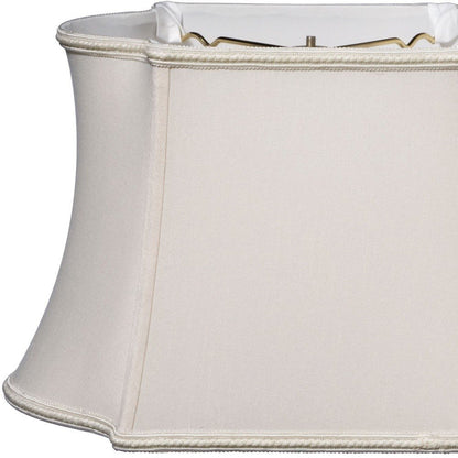 Cream Shantung Silk Oval Lamp Shade