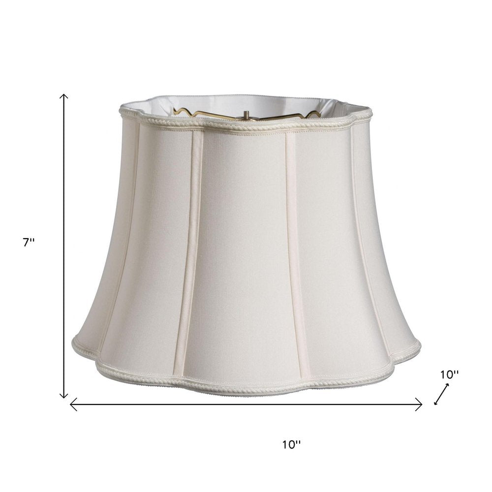 Cream Shantung Silk Novelty Lamp Shade
